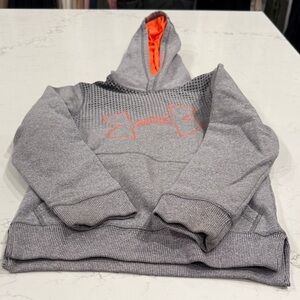 Under Armour Kids Hoodie in Gray with Orange Logo